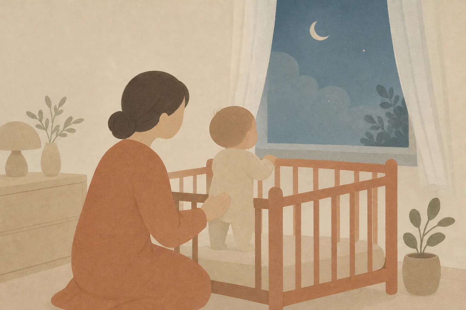 8개월 수면퇴행 — 잘 자던 아기가 다시 깨는 이유, 언제까지 가나 대표 이미지