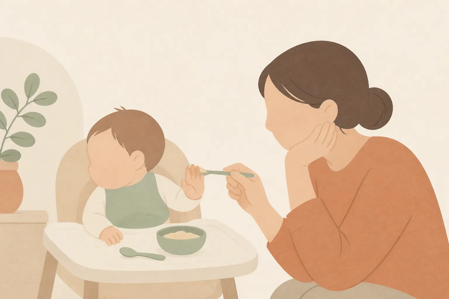 5개월 이유식 거부, 안 먹을 때 어떻게 하나요